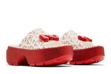 Load image into Gallery viewer, Crocs Stomp Slide Hello Kitty 50th Anniversary Red Glitter