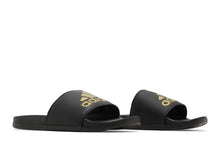 Load image into Gallery viewer, adidas Adilette Comfort Slides Core Black Gold Metallic