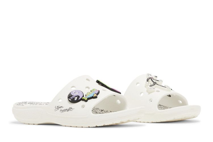 Crocs Classic Slide Steven Harrington Quickstrike White Black