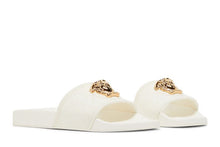 Load image into Gallery viewer, Versace Medusa Head Plaque Slide White (Women's)