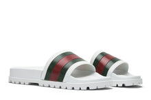 Load image into Gallery viewer, Gucci Web Slide Sandal White