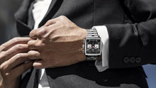 Load image into Gallery viewer, Tag Heuer Monaco Automatic Chronograph Black Dial Silver Steel Strap Watch for Men - CBL2113.BA0644