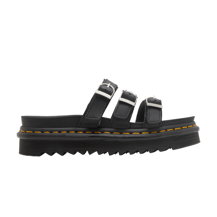 Dr. Martens Blaire Leather Slide Black Hydro (Women's)
