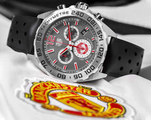 Load image into Gallery viewer, Tag Heuer Formula 1 Manchester United Special Edition Grey Dial Black Silicone Strap Watch for Men - CAZ101M.FT8024