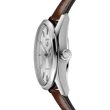 Load image into Gallery viewer, Tag Heuer Carrera Day Date Silver Dial Brown Leather Strap Watch for Men - WBN2011.FC6484