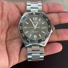 Load image into Gallery viewer, Tag Heuer Formula 1 Calibre 5 Chronograph Anthracite Dial Silver Steel Strap Watch for Men - WAZ2011.BA0842