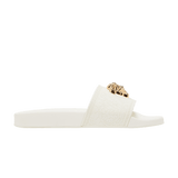 Versace Medusa Head Plaque Slide White (Women's)