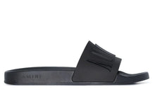Load image into Gallery viewer, AMIRI Pool Slide Debossed Black