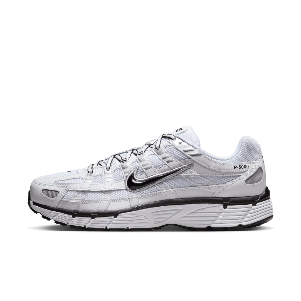 Men's Nike P-6000 "White Metallic Silver Black"
