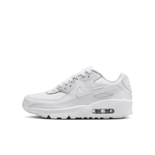 Load image into Gallery viewer, Big Kids’ Nike Air Max 90 LTR "White Metallic Silver"