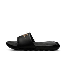 Load image into Gallery viewer, Men's Nike Victori One Slides "Black Metallic Gold"
