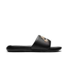 Load image into Gallery viewer, Men's Nike Victori One Slides "Black Metallic Gold"