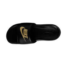 Load image into Gallery viewer, Men's Nike Victori One Slides "Black Metallic Gold"