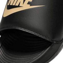 Load image into Gallery viewer, Men's Nike Victori One Slides "Black Metallic Gold"