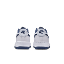Load image into Gallery viewer, Big Kids' Nike Air Force 1 "White Football Grey Midnight Navy"