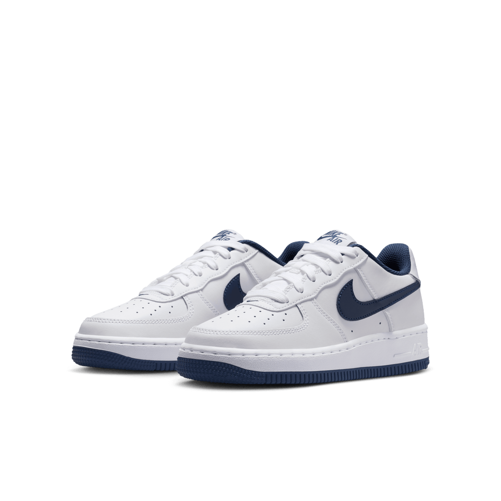Big Kids' Nike Air Force 1 "White Football Grey Midnight Navy"