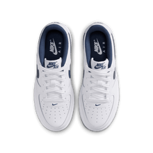 Load image into Gallery viewer, Big Kids' Nike Air Force 1 "White Football Grey Midnight Navy"