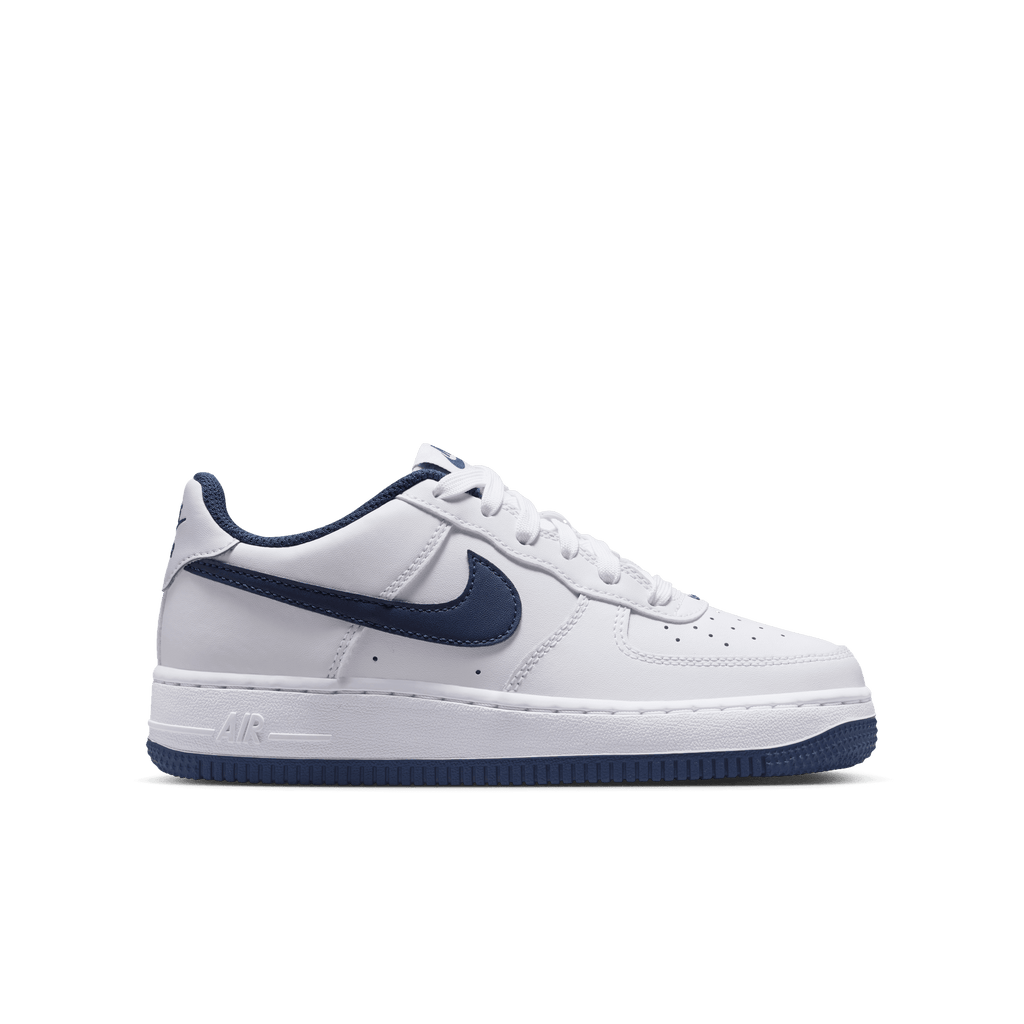 Big Kids' Nike Air Force 1 "White Football Grey Midnight Navy"