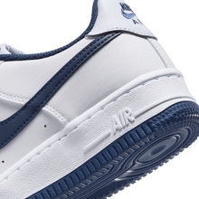 Load image into Gallery viewer, Big Kids' Nike Air Force 1 "White Football Grey Midnight Navy"