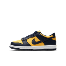 Load image into Gallery viewer, Big Kids' Nike Dunk Low "Michigan"