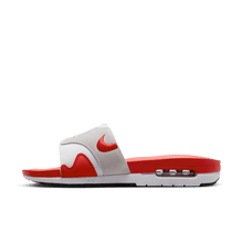 Load image into Gallery viewer, Men's Nike Air Max 1 Slides "White University Red"