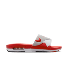 Load image into Gallery viewer, Men's Nike Air Max 1 Slides "White University Red"