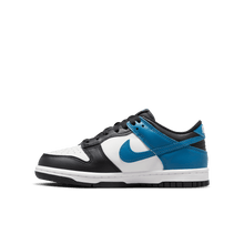 Load image into Gallery viewer, Big Kids' Nike Dunk Low "Industrial Blue Black White"