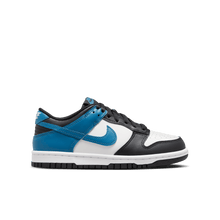 Load image into Gallery viewer, Big Kids' Nike Dunk Low "Industrial Blue Black White"
