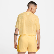 Load image into Gallery viewer, Women's Nike Air Printed Mesh Short-Sleeve Crop Top