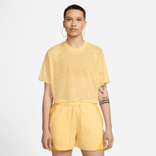 Load image into Gallery viewer, Women's Nike Air Printed Mesh Short-Sleeve Crop Top