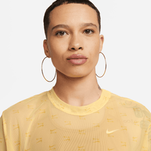 Load image into Gallery viewer, Women's Nike Air Printed Mesh Short-Sleeve Crop Top