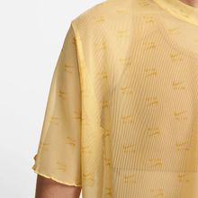 Load image into Gallery viewer, Women's Nike Air Printed Mesh Short-Sleeve Crop Top