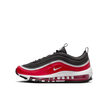 Load image into Gallery viewer, Big Kids' Nike Air Max 97 SE "Black Varsity Red"