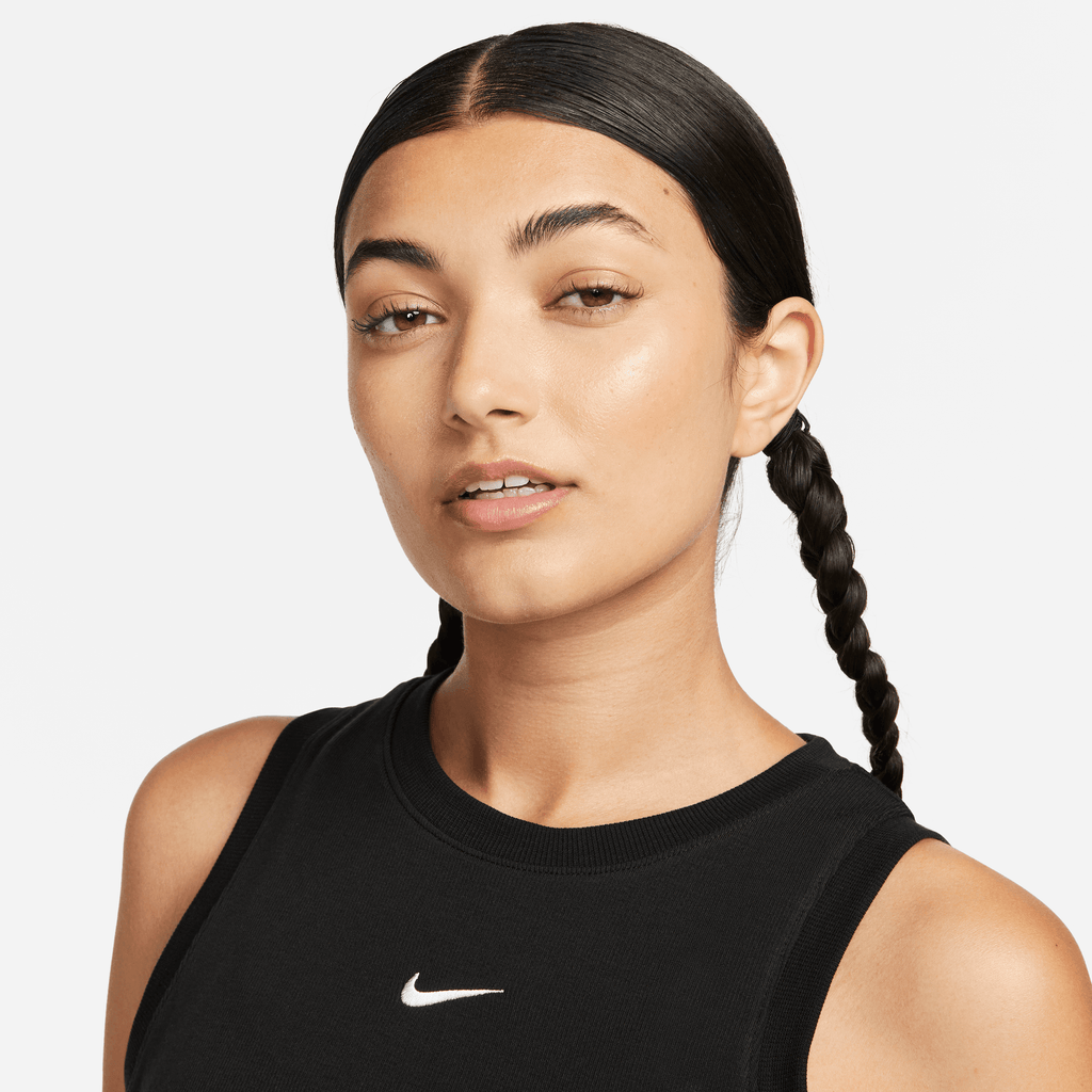 Women's Nike Sportswear Chill Knit Tight Cropped Mini-Rib Tank Top