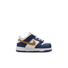 Load image into Gallery viewer, Baby/Toddler Nike Dunk Low "Midnight Navy Wheat"