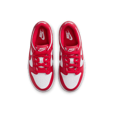 Load image into Gallery viewer, Little Kids' Nike Dunk Low "White University Red"