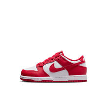 Load image into Gallery viewer, Little Kids' Nike Dunk Low "White University Red"