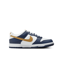 Load image into Gallery viewer, Big Kids' Nike Dunk Low "Midnight Navy Wheat"