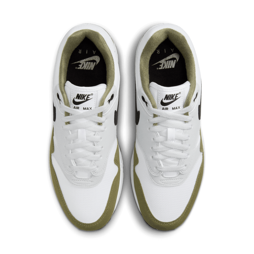Men's Nike Air Max 1 "White Black Medium Olive"