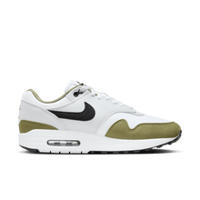 Load image into Gallery viewer, Men's Nike Air Max 1 "White Black Medium Olive"