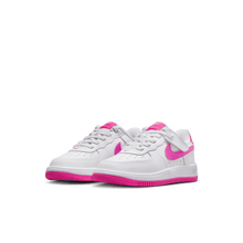 Load image into Gallery viewer, Little Kids' Nike Force 1 Low EasyOn "White Laser Fuchsia"