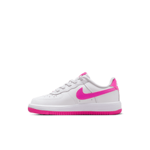 Load image into Gallery viewer, Little Kids' Nike Force 1 Low EasyOn "White Laser Fuchsia"