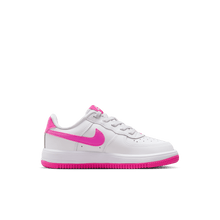 Load image into Gallery viewer, Little Kids' Nike Force 1 Low EasyOn "White Laser Fuchsia"