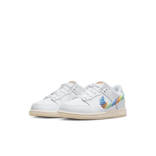 Load image into Gallery viewer, Little Kids' Nike Dunk Low SE "Rainbow Swoosh"