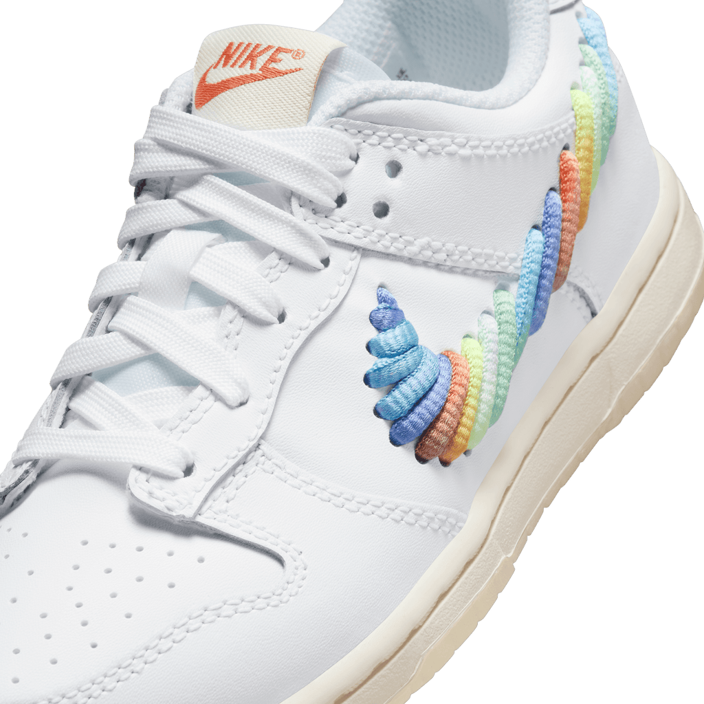 Little Kids' Nike Dunk Low SE "Rainbow Swoosh"