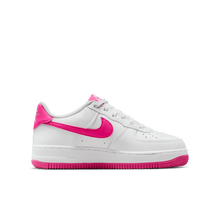 Load image into Gallery viewer, Big Kids' Nike Air Force 1  "White Laser Fuchsia"