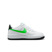 Load image into Gallery viewer, Big Kids' Nike Air Force 1 "White Green Strike"