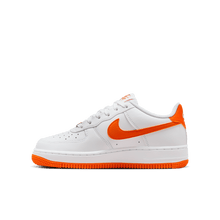 Load image into Gallery viewer, Big Kids' Nike Air Force 1  "White Safety Orange"