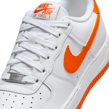 Load image into Gallery viewer, Big Kids' Nike Air Force 1  "White Safety Orange"