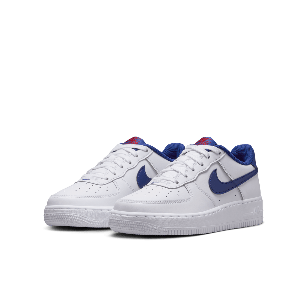 Big Kids' Nike Air Force 1 "White Deep Royal Blue"